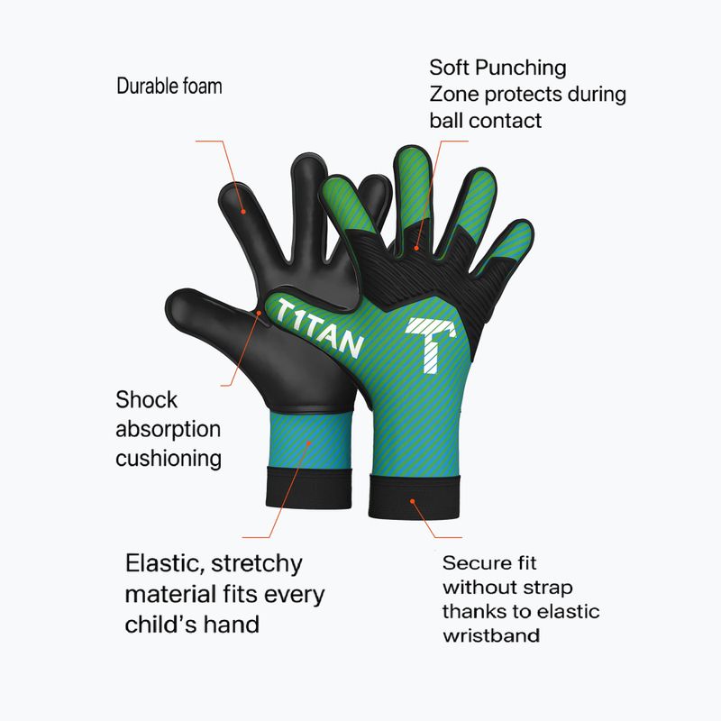 Brankárske rukavice T1TAN AROX 1.0 green 2