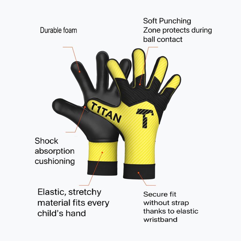 Brankárske rukavice T1TAN AROX 1.0 yellow 2