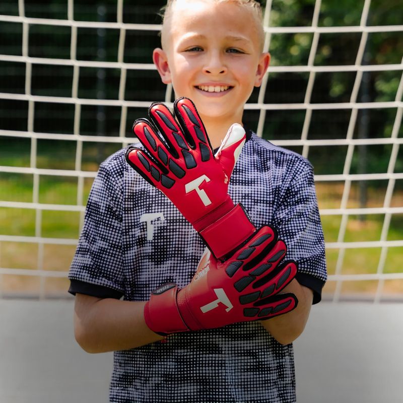 Detské brankárske rukavice T1TAN Beast 4.0 FP Jr demon red 2
