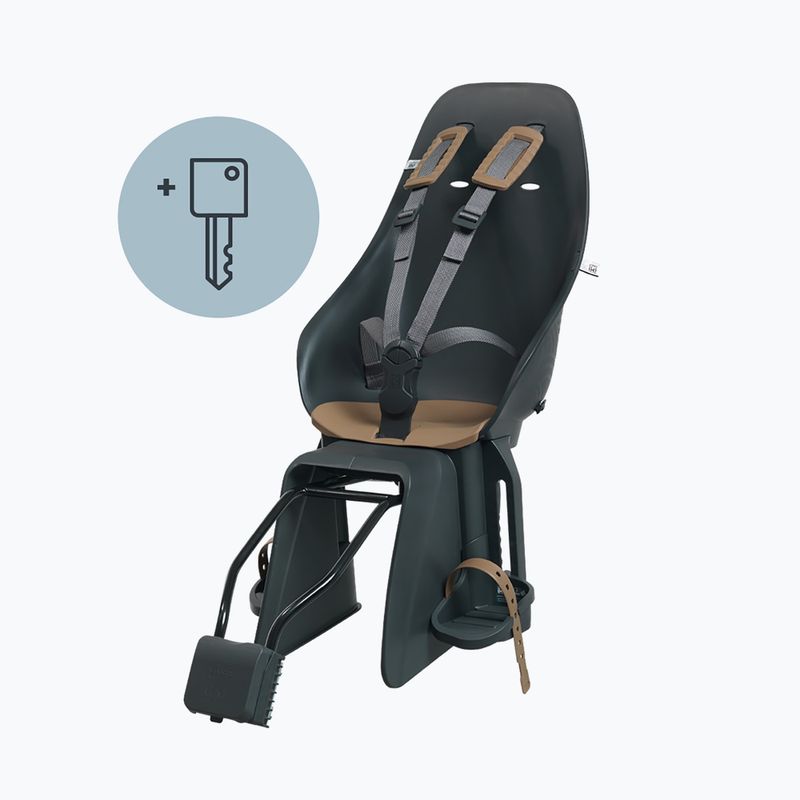 Sedadlo na bicykel Urban Iki U-228277 key lock black/brown 2