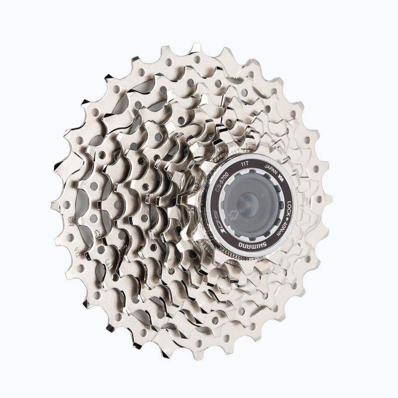 Shimano CS-5700 10-radová kazeta na bicykel 10rz 11-28 strieborná ICS570010128
