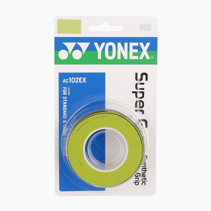 Obaly na bedmintonové rakety YONEX AC 102 EX 3 ks citrusovo zelené