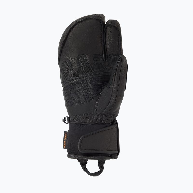 Pánske lyžiarske rukavice Descente 3 Finger Leather black 3