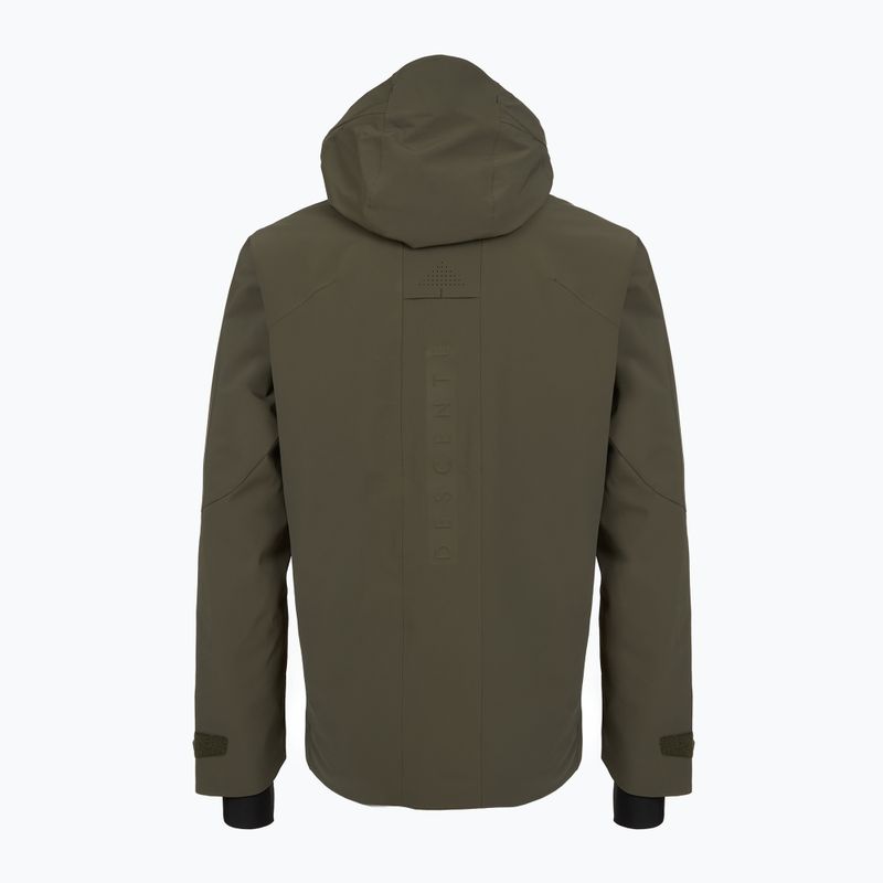 Pánska lyžiarska bunda Descente Swiss sturdy green 2