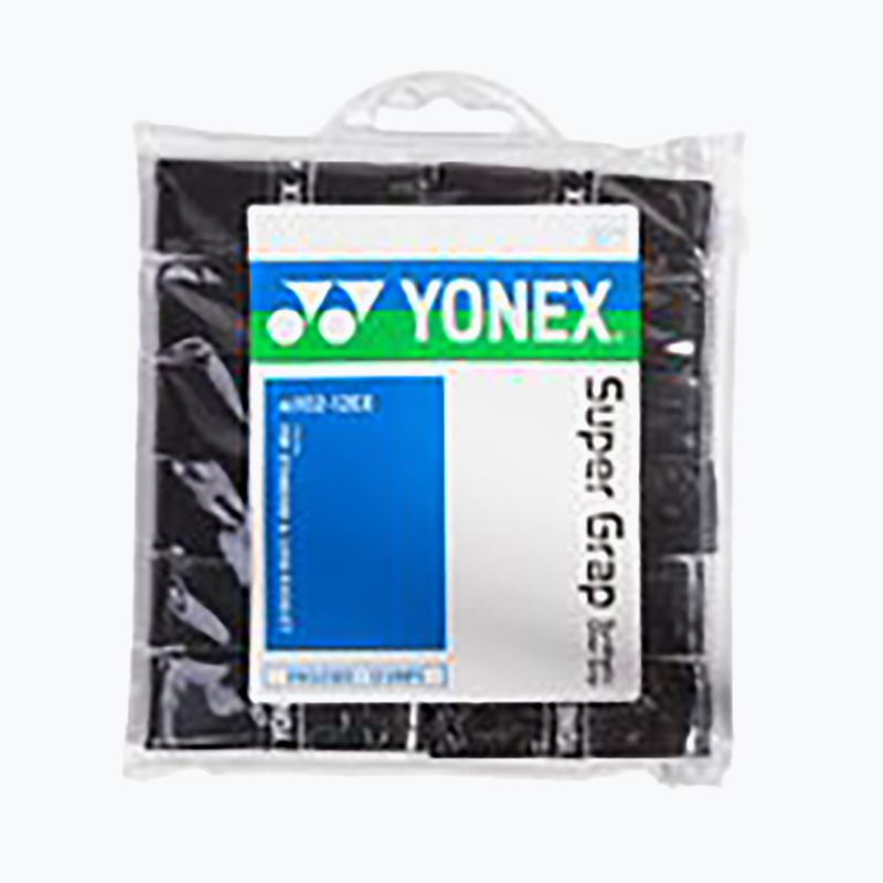 Obaly na bedmintonové rakety YONEX 12 ks čierne AC 102