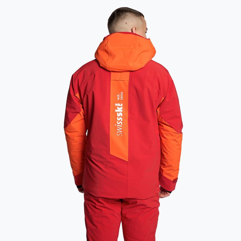 Pánska lyžiarska bunda Descente Swiss mandarin orange 2