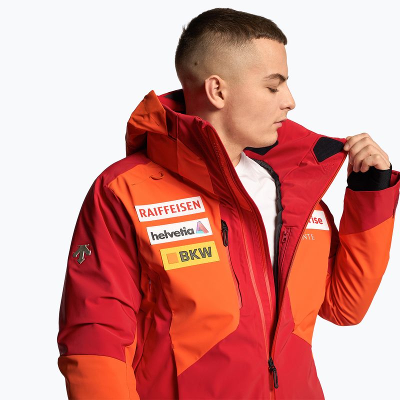 Pánska lyžiarska bunda Descente Swiss mandarin orange 3