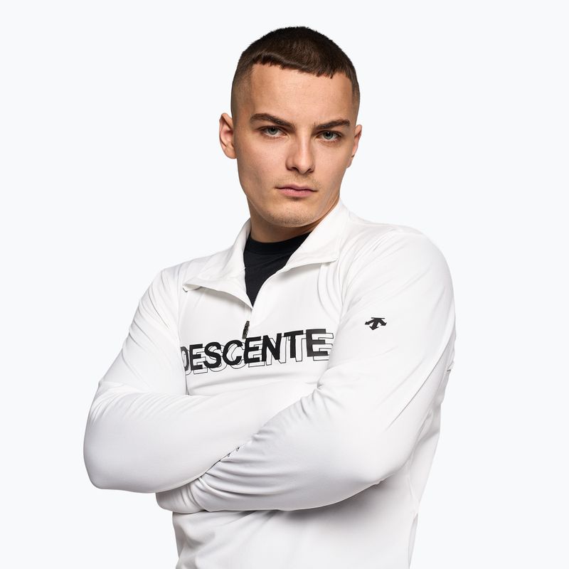 Pánska lyžiarska mikina Descente Archer 14 super white (biela) 3