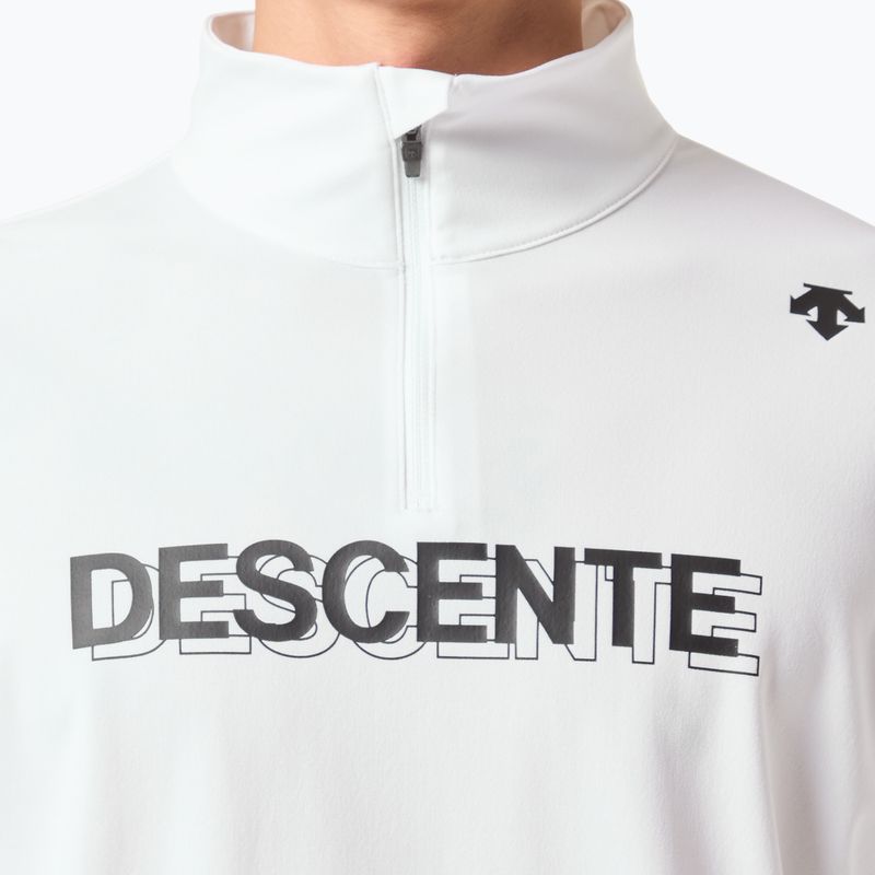 Pánska lyžiarska mikina Descente Archer 14 super white (biela) 4