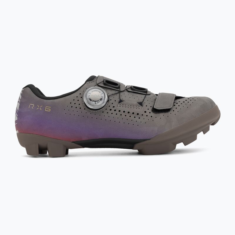 Dámske gravelové topánky Shimano SH-RX600 gray/purple 2