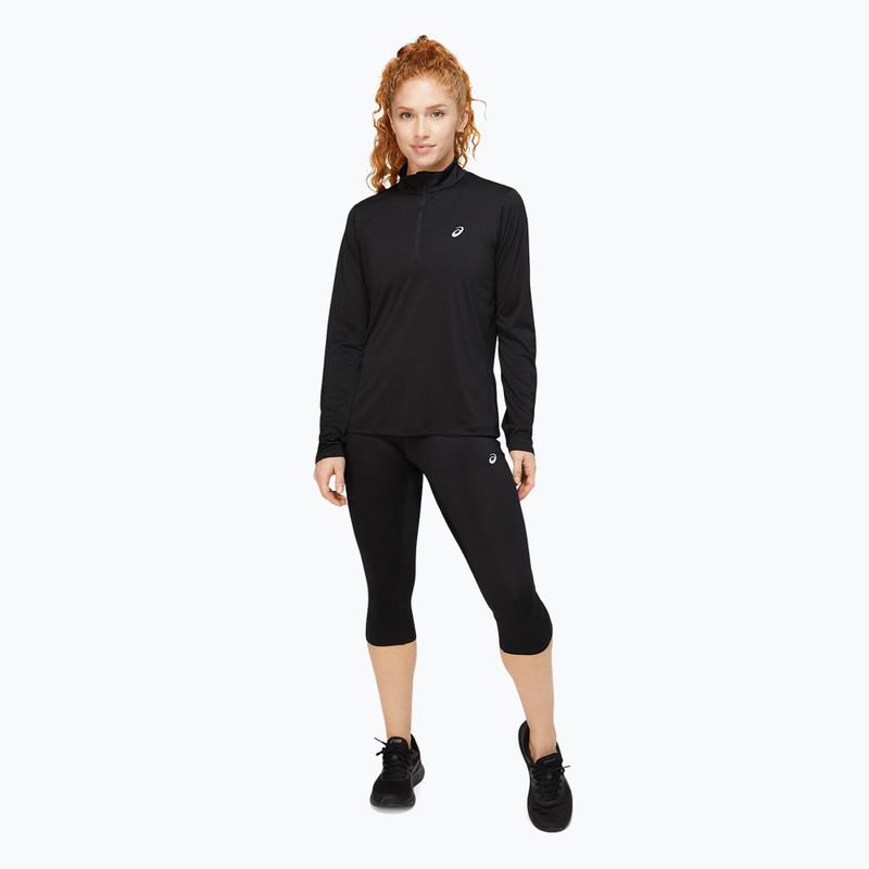 Dámske bežecké tričko ASICS Core 1/2 Zip Top performance black 2