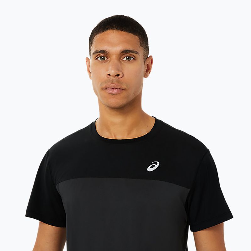 Pánske bežecké tričko ASICS Race Top performance black/graphite grey 4