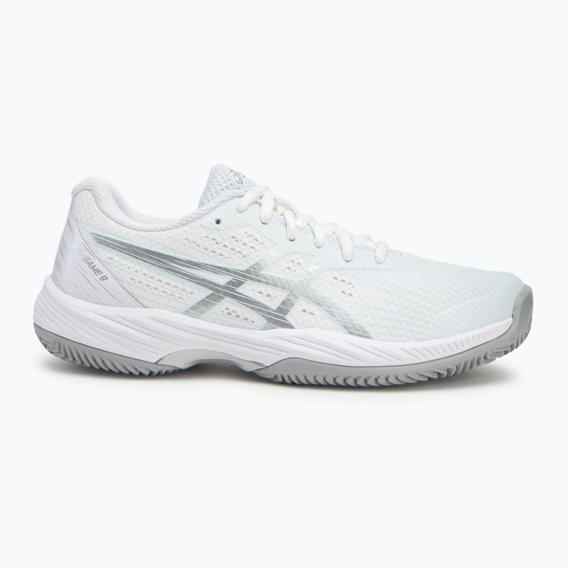 Dámska tenisová obuv ASICS Gel-Game 9 Clay/OC white/pure silver 2