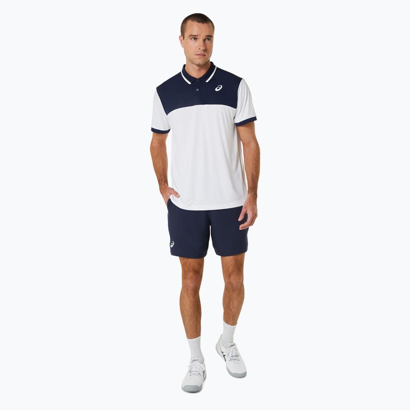 Pánske tričko ASICS Court Polo brilant white/midnight 2