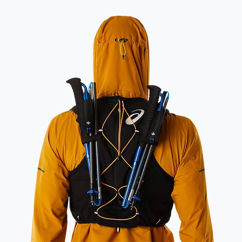 ASICS Fujitrail Hydration Vest 7 l výkonná čierna/šokujúco oranžová bežecká vesta 5