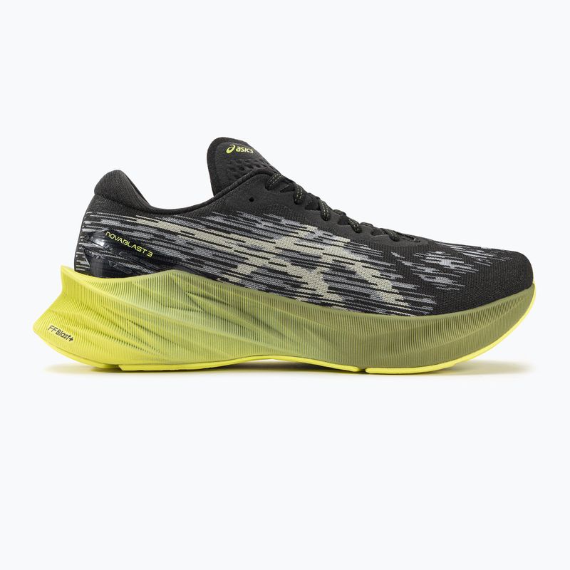 ASICS Novablast 3 black/dried leaf green pánska bežecká obuv 2