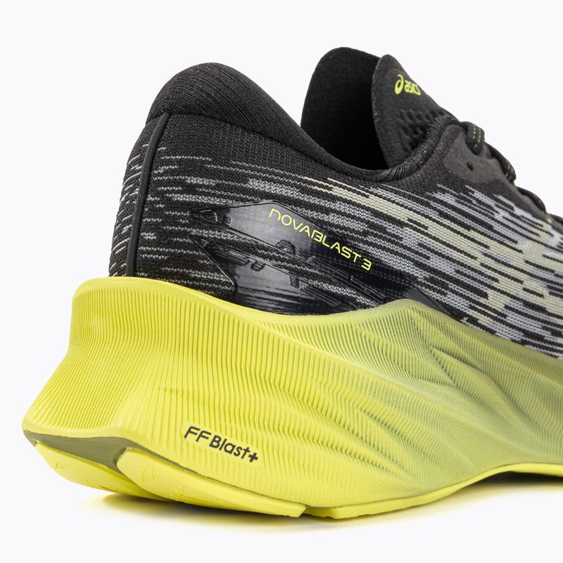ASICS Novablast 3 black/dried leaf green pánska bežecká obuv 9