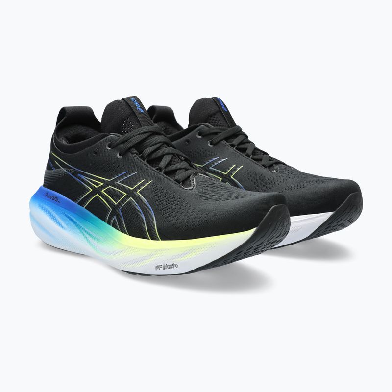 ASICS Gel-Nimbus 25 pánska bežecká obuv black/glow yellow 11