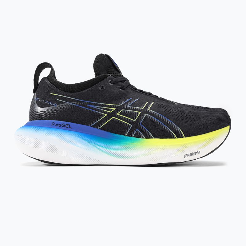 ASICS Gel-Nimbus 25 pánska bežecká obuv black/glow yellow 2