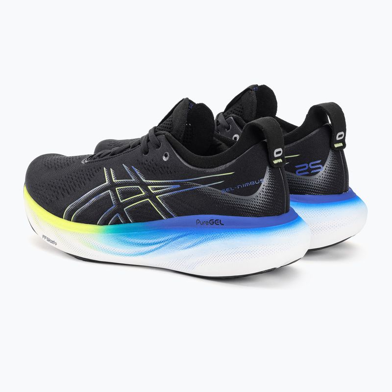 ASICS Gel-Nimbus 25 pánska bežecká obuv black/glow yellow 3