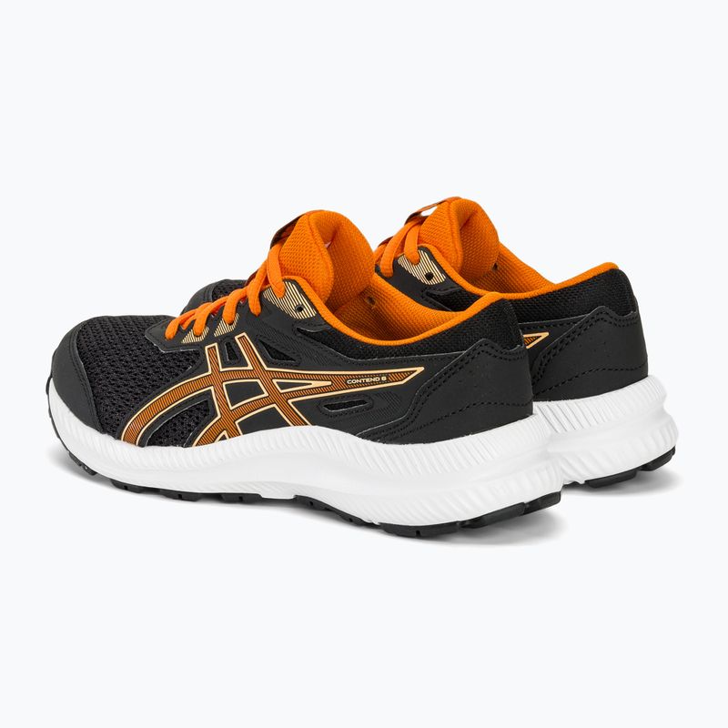 Detská bežecká obuv ASICS Contend 8 GS black/bright orange 4