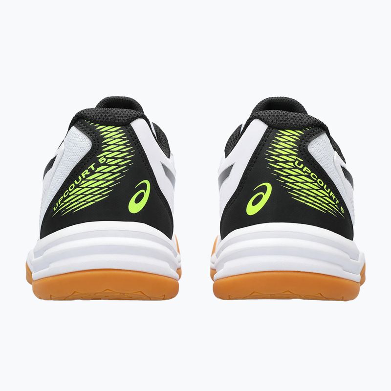 Pánska squashová obuv ASICS Upcourt 5 white / safety yellow 8