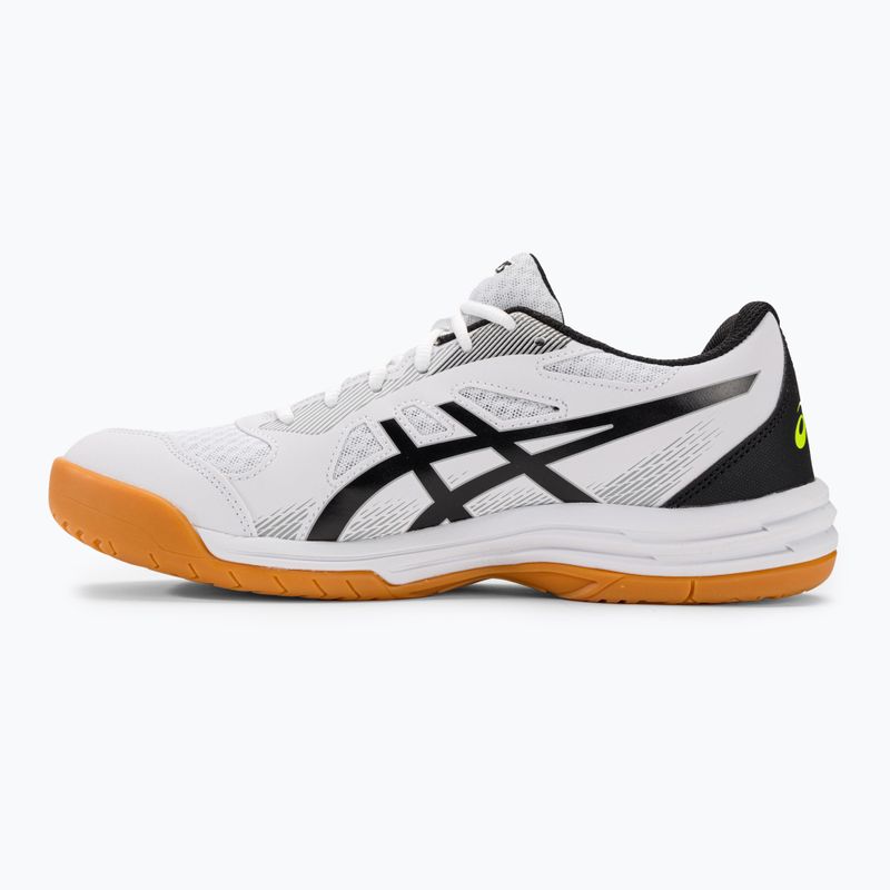 Pánska squashová obuv ASICS Upcourt 5 white / safety yellow 3