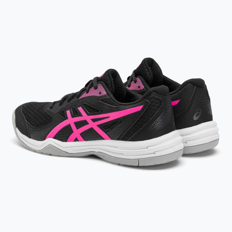 Dámska squashová obuv ASICS Upcourt 5 black / hot pink 3