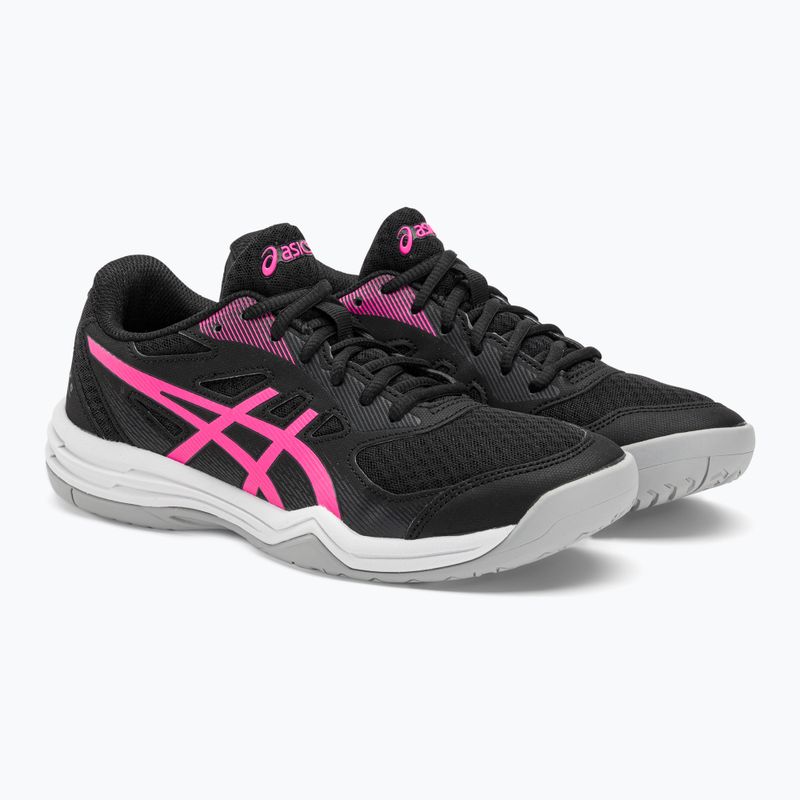 Dámska squashová obuv ASICS Upcourt 5 black / hot pink 4