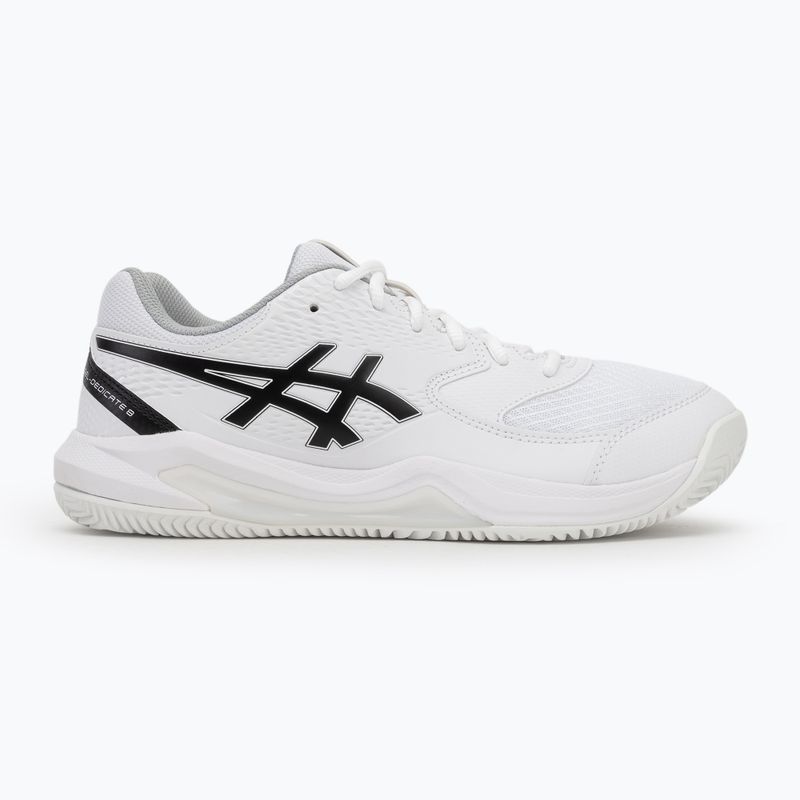 Pánske tenisové topánky ASICS Gel-Dedicate 8 Clay white/black 2