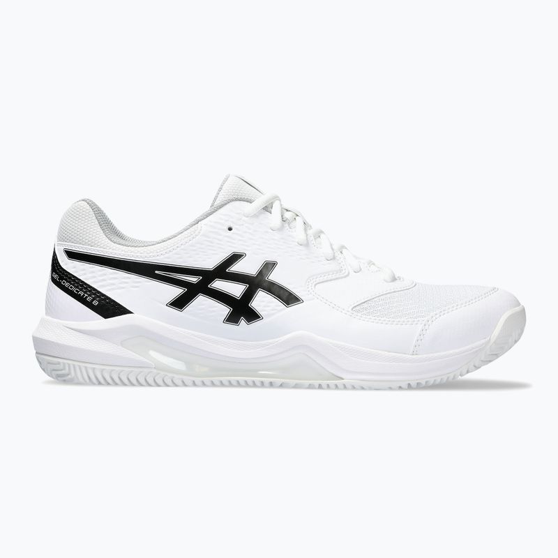 Pánske tenisové topánky ASICS Gel-Dedicate 8 Clay white/black