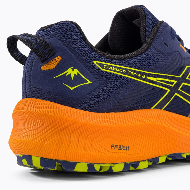 ASICS Trabuco Terra 2 deep ocean/neon lime pánska bežecká obuv 10