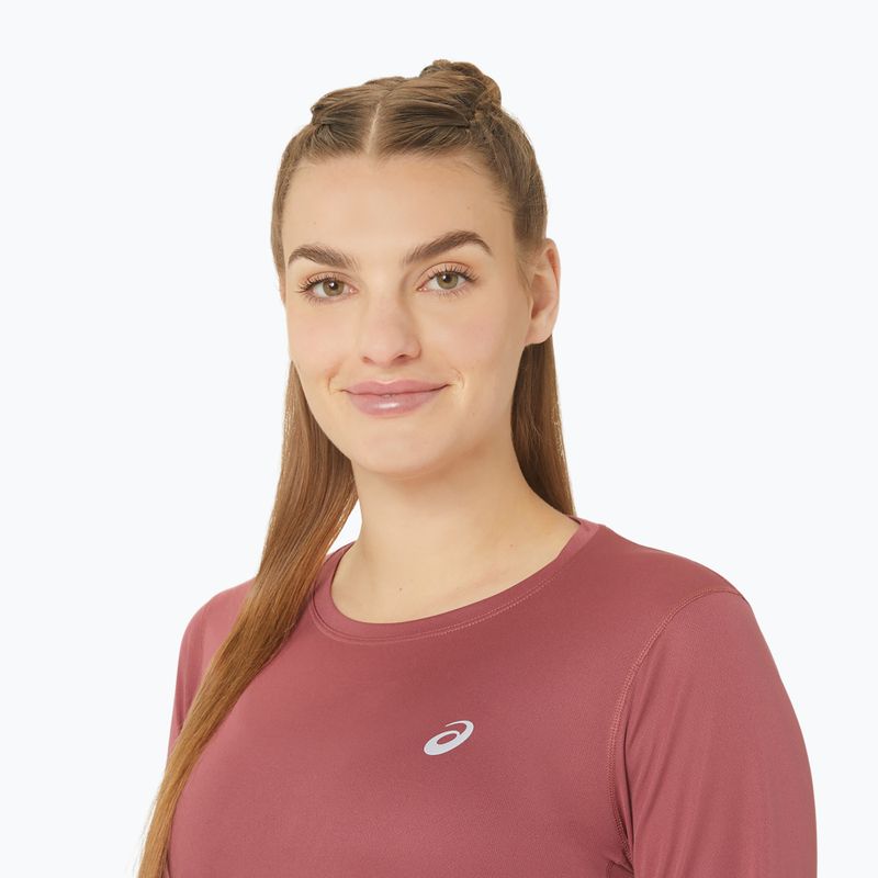 Dámske bežecké tričko ASICS Core Top s dlhým rukávom brisket red 5