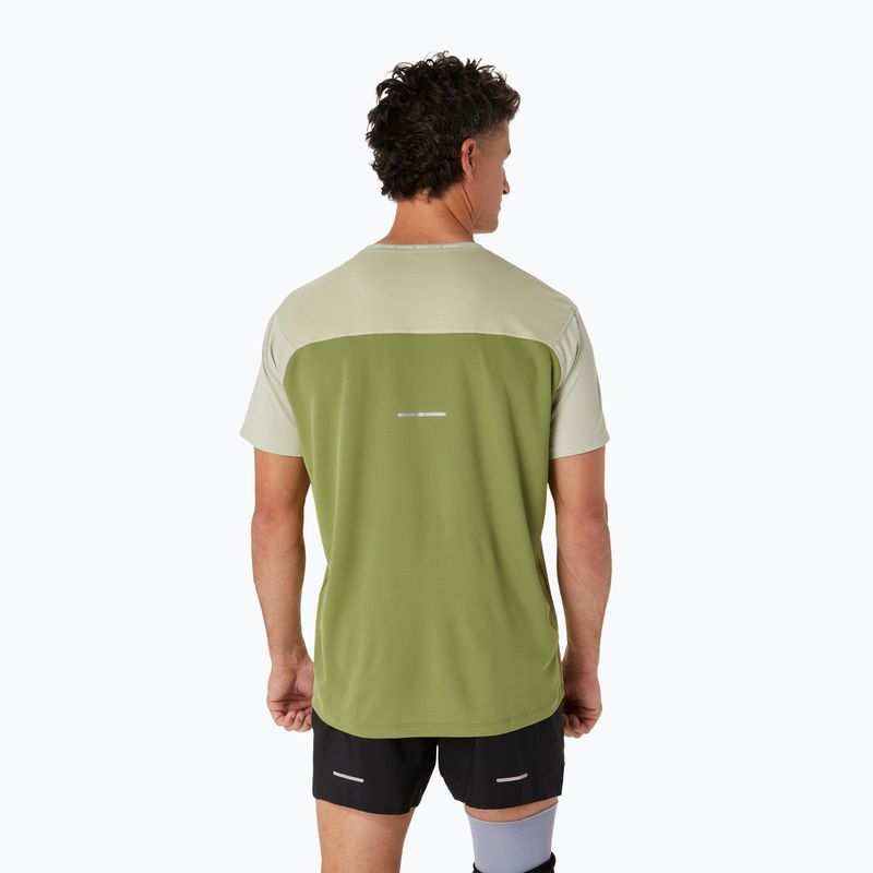 Pánske bežecké tričko ASICS Race Top performance dry leaf green/cactus 3