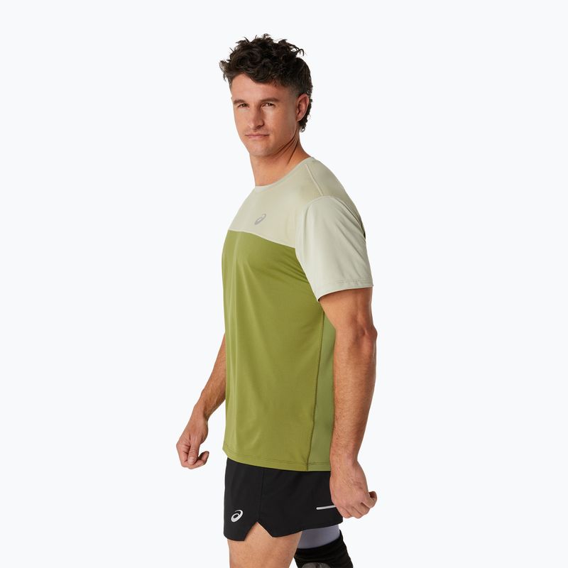 Pánske bežecké tričko ASICS Race Top performance dry leaf green/cactus 4