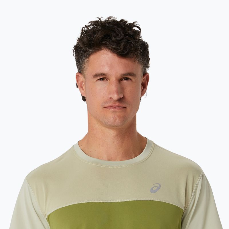 Pánske bežecké tričko ASICS Race Top performance dry leaf green/cactus 5