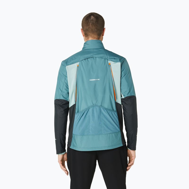 Pánska zimná bežecká bunda ASICS foggy teal/graphite grey 3