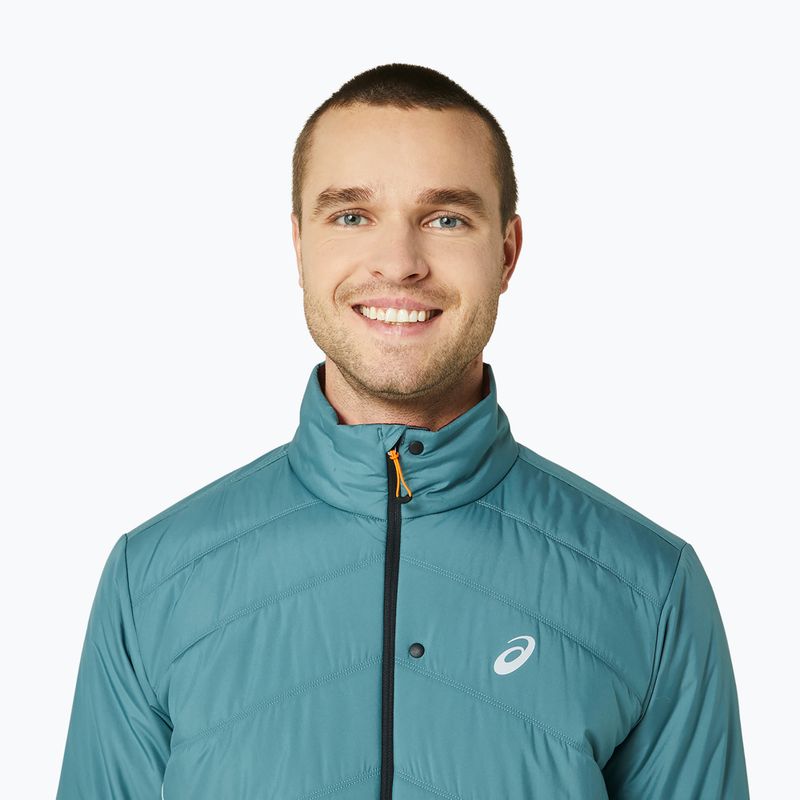 Pánska zimná bežecká bunda ASICS foggy teal/graphite grey 4