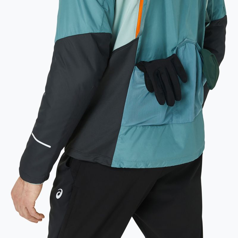 Pánska zimná bežecká bunda ASICS foggy teal/graphite grey 8