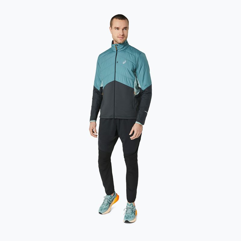 Pánska zimná bežecká bunda ASICS foggy teal/graphite grey 12