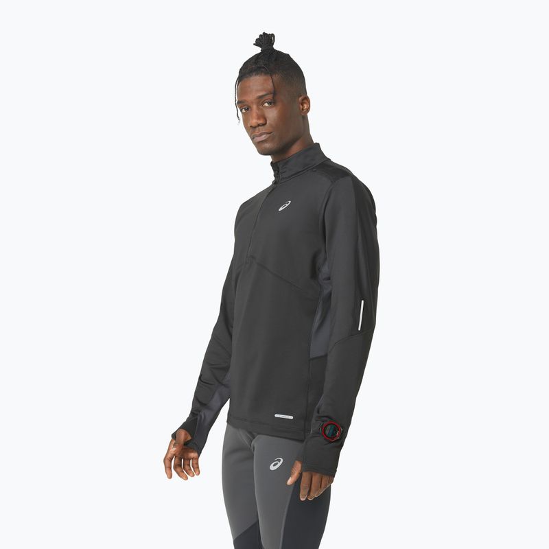 Pánska bežecká mikina ASICS Winter Run 1/2 Mid Layer performance black/graphite grey 4