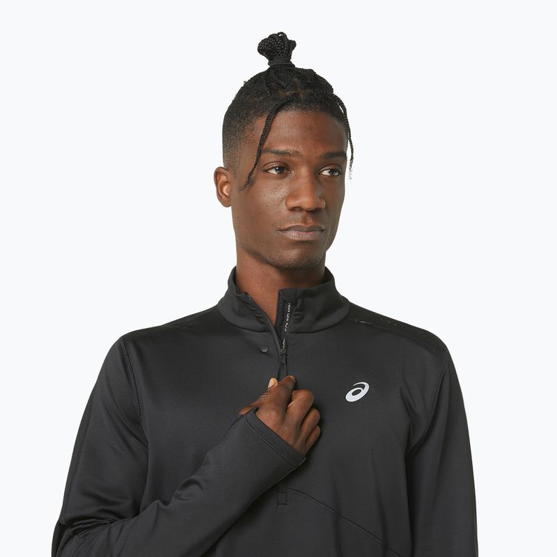 Pánska bežecká mikina ASICS Winter Run 1/2 Mid Layer performance black/graphite grey 5