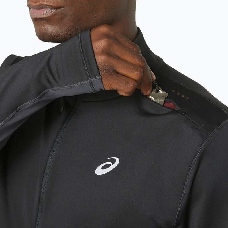Pánska bežecká mikina ASICS Winter Run 1/2 Mid Layer performance black/graphite grey 6