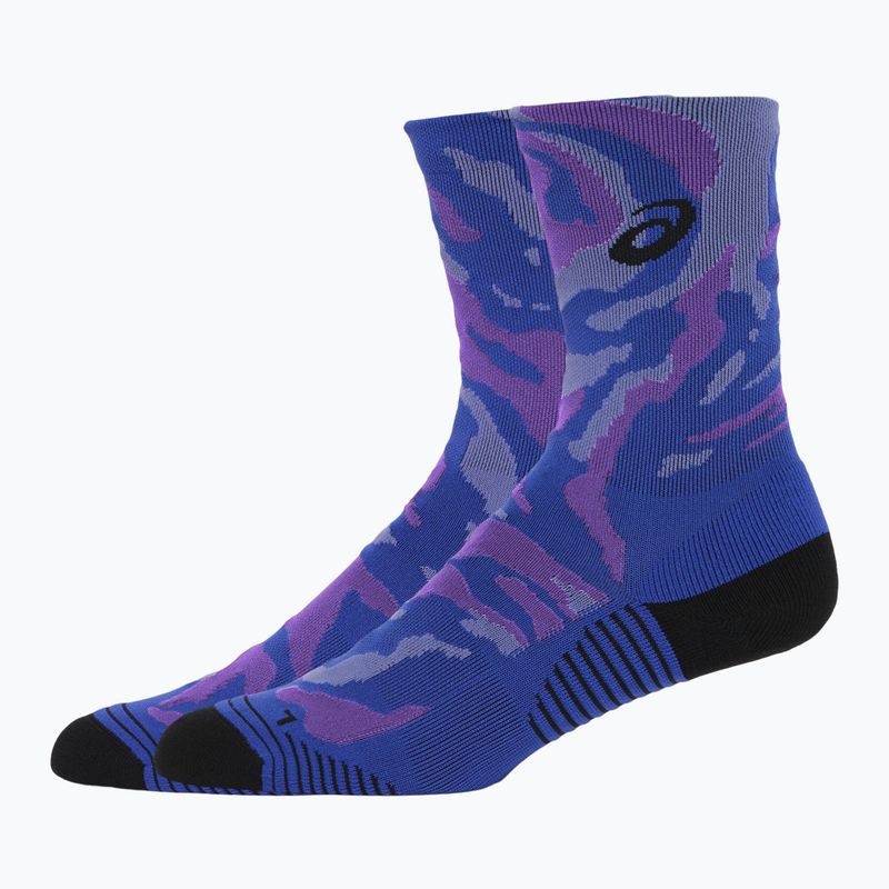 ASICS Color Camo Run Crew bežecké ponožky baklažán/modrá fialová/cyber grape 2