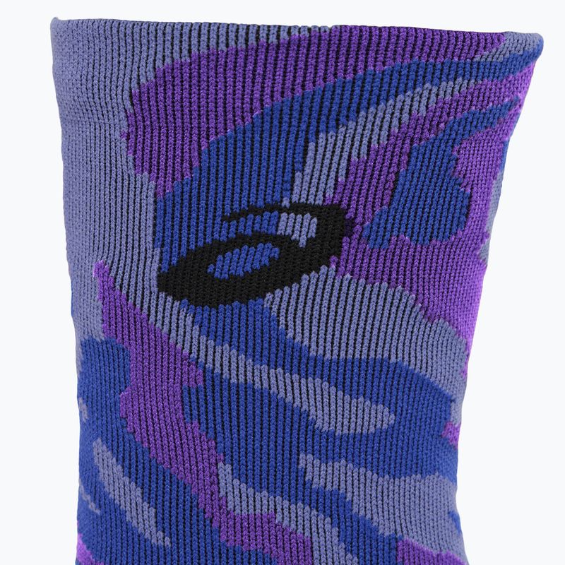 ASICS Color Camo Run Crew bežecké ponožky baklažán/modrá fialová/cyber grape 7