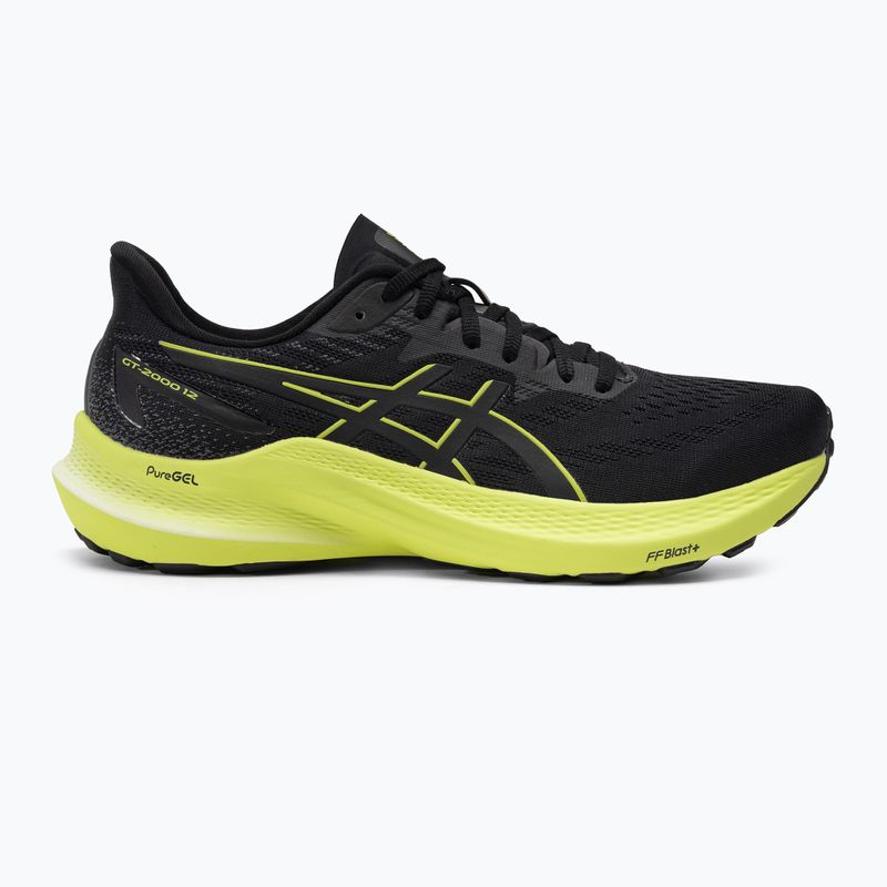ASICS GT-2000 12 black/glow yellow pánska bežecká obuv 2