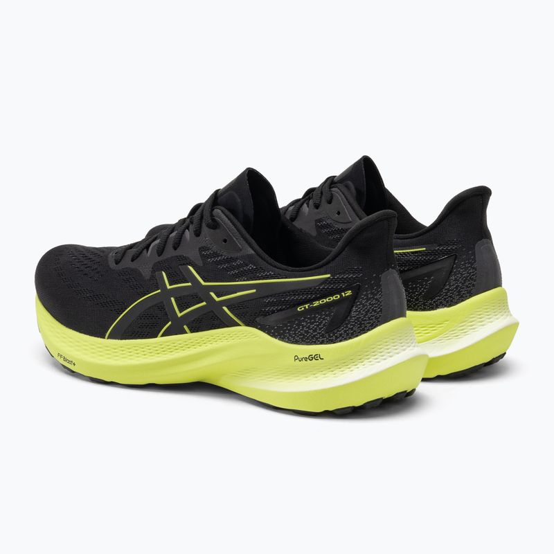 ASICS GT-2000 12 black/glow yellow pánska bežecká obuv 3