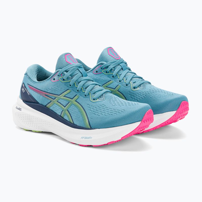 ASICS Gel-Kayano 30 dámska bežecká obuv gris blue/lime green 5