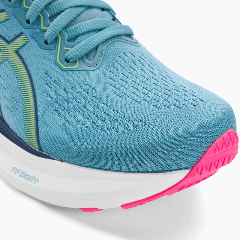 ASICS Gel-Kayano 30 dámska bežecká obuv gris blue/lime green 8
