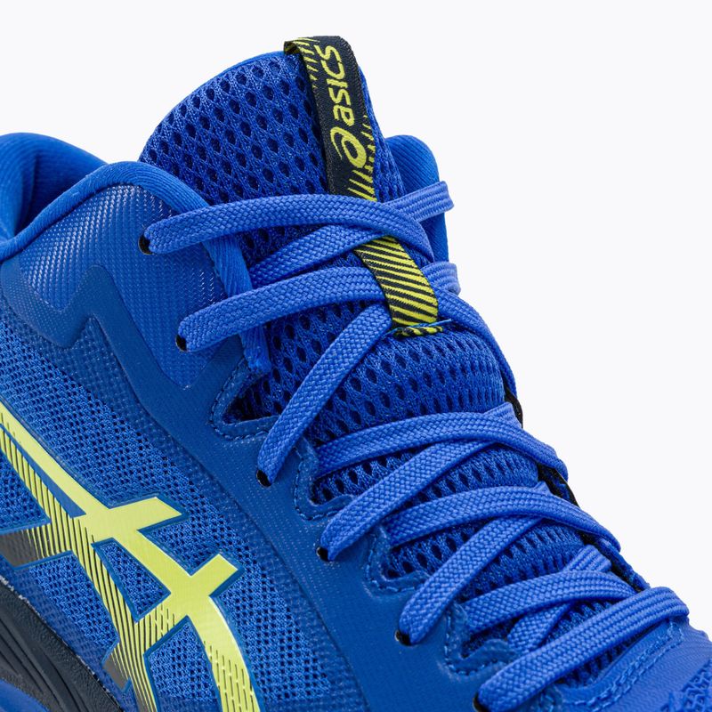 ASICS Netburner Ballistic FF MT 3 pánska volejbalová obuv illusion blue / glow yellow 9